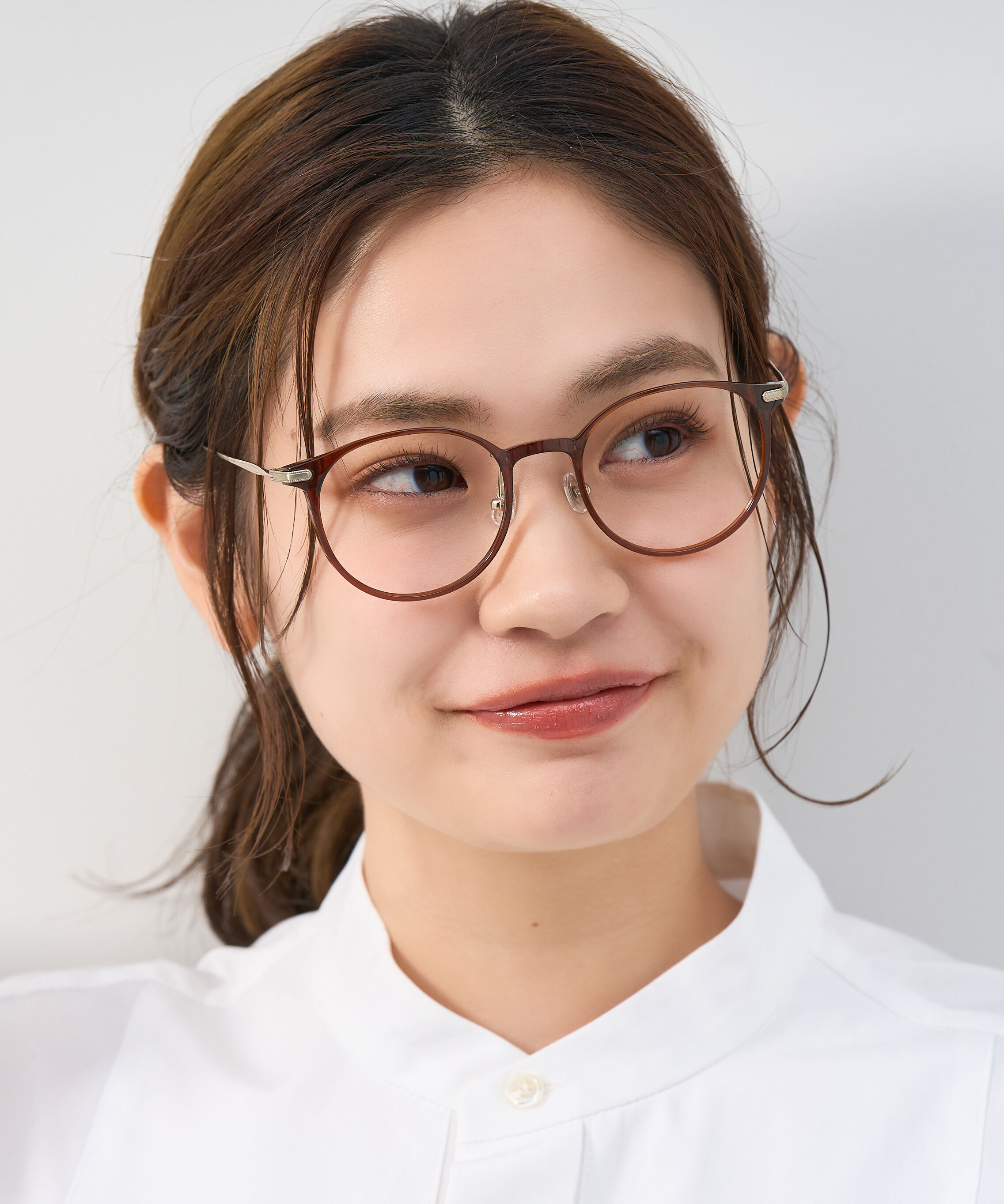  「ボストン型 軽量 メガネ｜ 軽量素材&times;チタン 大人可愛いメガネフレーム レンズ交換券付き」|メガネ|