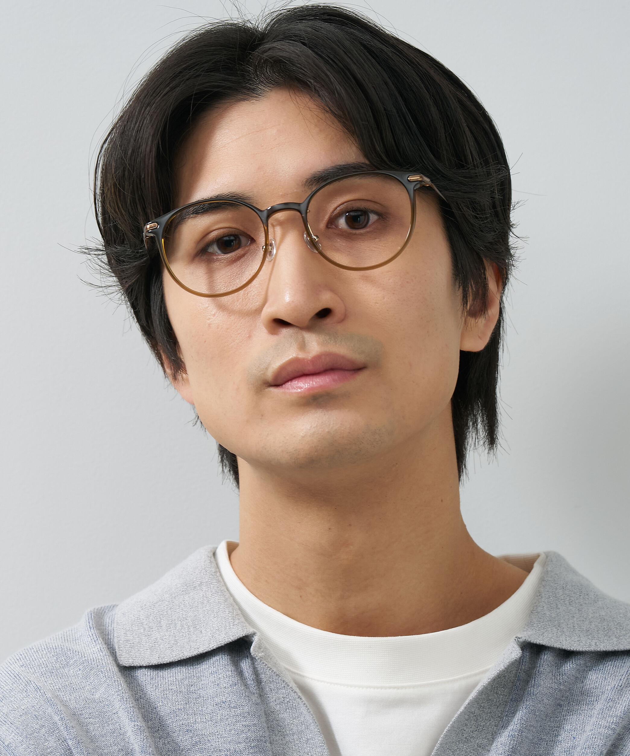  「ボストン型 軽量 メガネ｜ 軽量素材&times;チタン 大人可愛いメガネフレーム レンズ交換券付き」|メガネ|