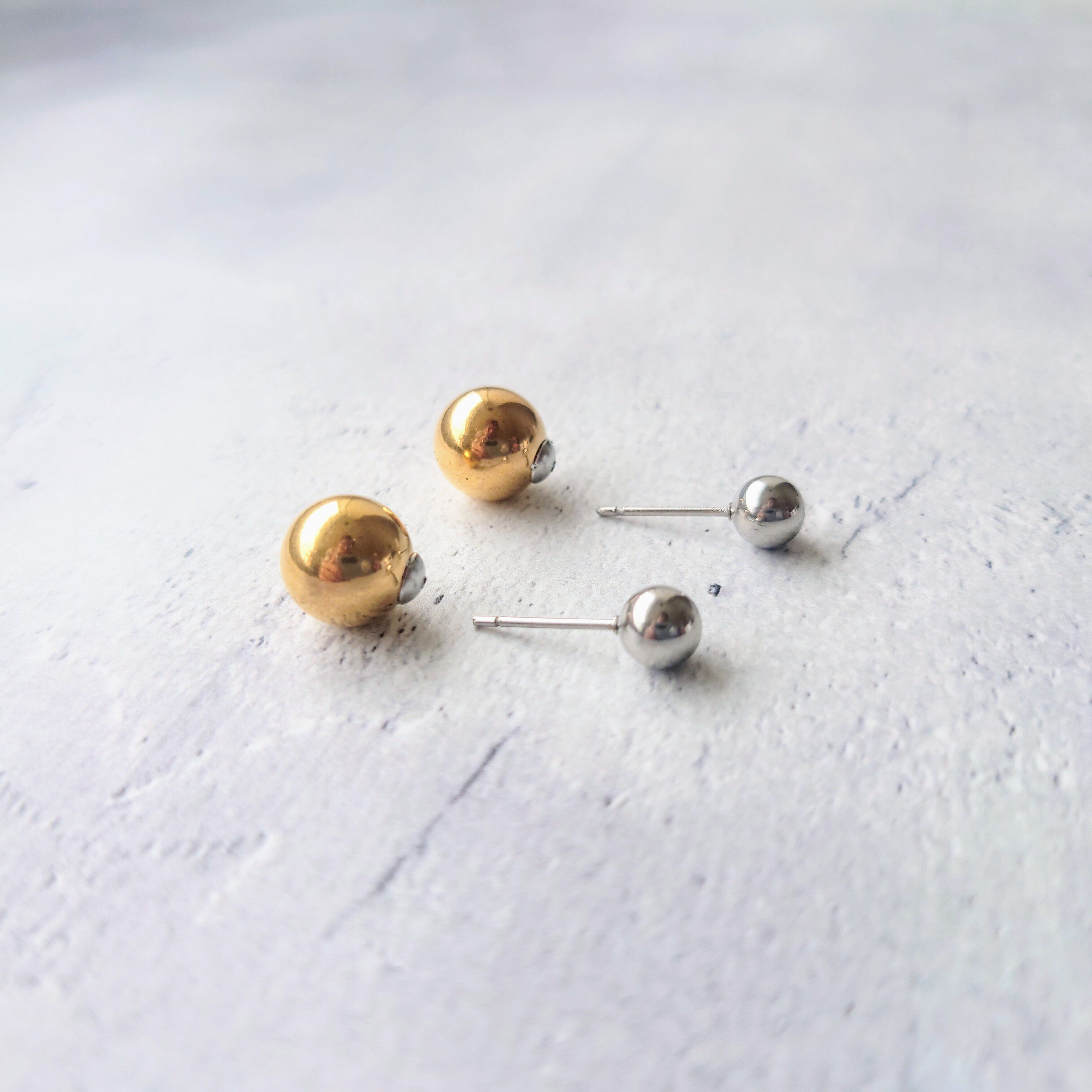 MARQUISE「メタルボールステンレスピアス」|ピアス|