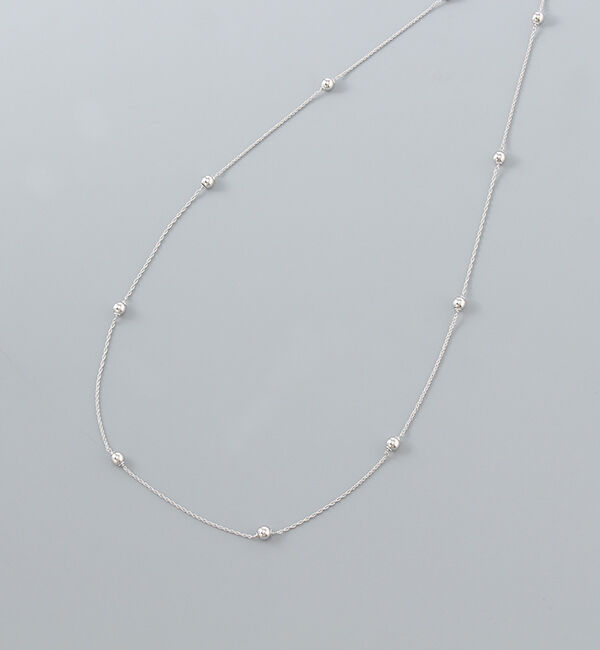  「assembleⅡ ボール マルチウェイ Y字ロングネックレス」|ネックレス|シルバー系