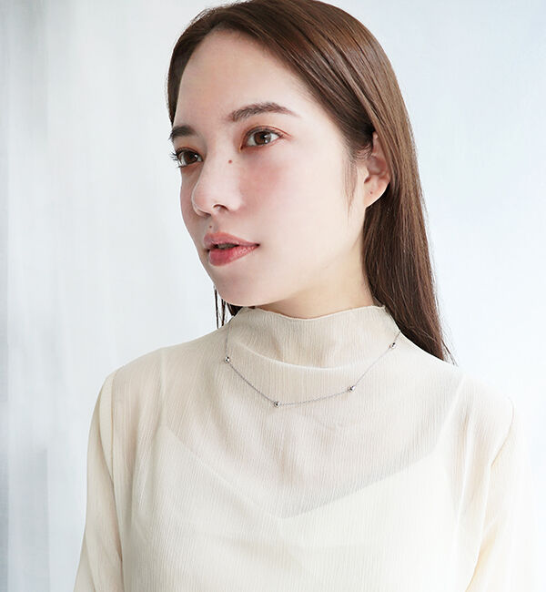  「assembleⅡ ボール マルチウェイ Y字ロングネックレス」|ネックレス|