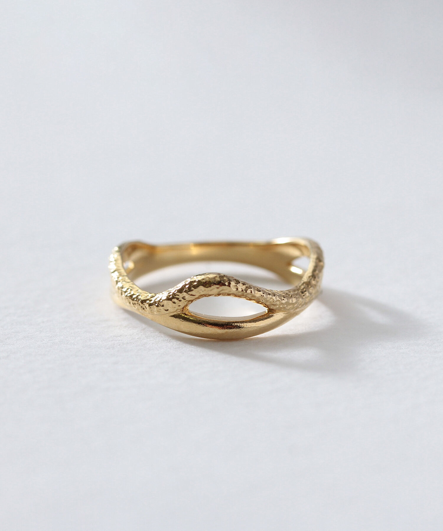  「silver925 ダブルラインテクスチャー リング (ニッケルフリー)」|リング|GLD