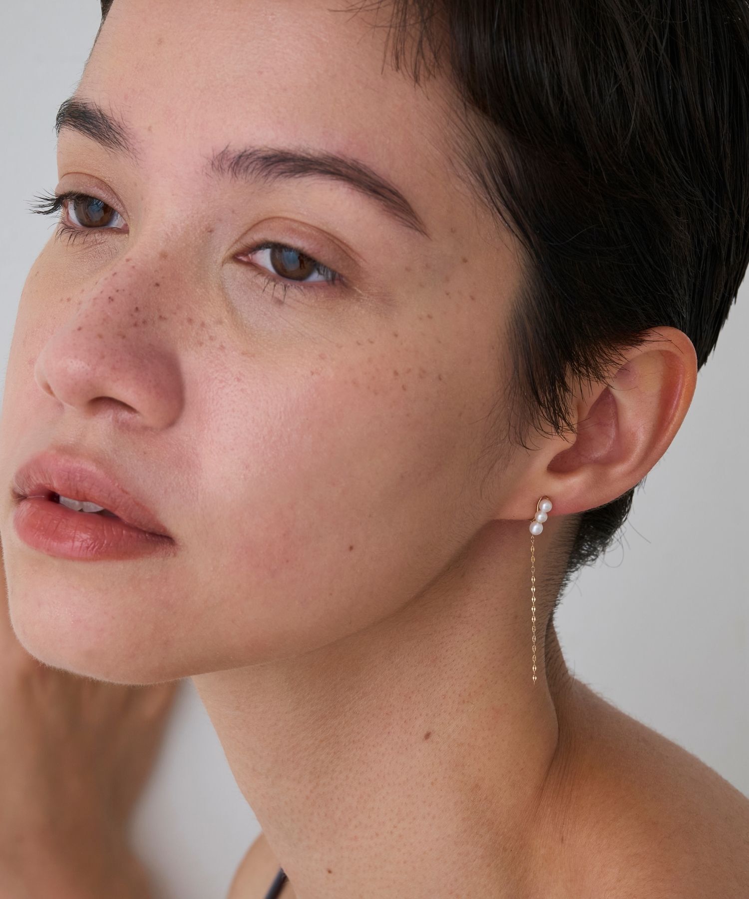 JUPITER「【K10】モードスリーパールイヤリング」|イヤリング|