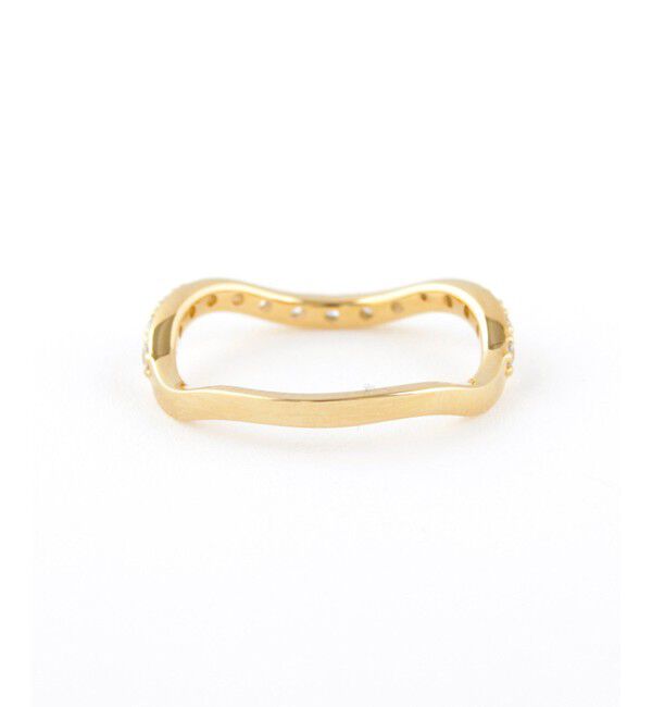 Jouete「ウェーブ ジルコニア ピンキーリング」|リング|