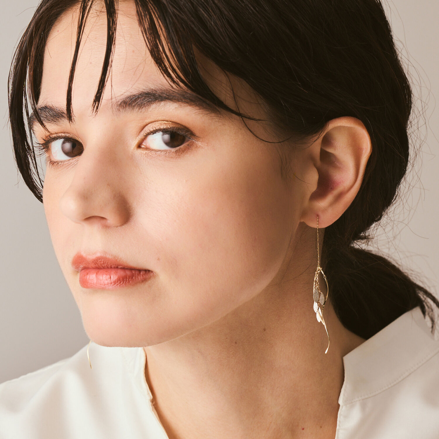 agete「K10ピアス」|ピアス|