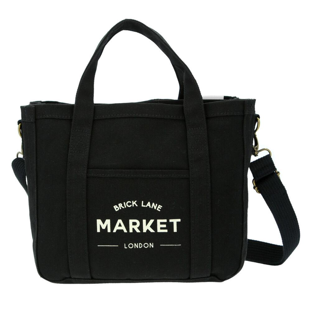 BACKYARD FAMILY「ミニトートバッグ おしゃれ 通販 トートバッグ 小さめ レディース メンズ ミニバッグ 仕切り」|トートバッグ|ブラック1