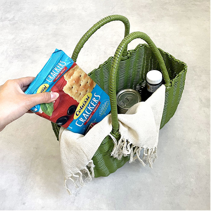 BACKYARD FAMILY「かごバッグ PPバッグ ミドル 通販 カゴバッグ バスケット トート トートバッグ トートバック」|かごバッグ|