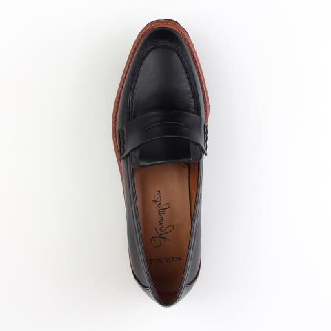  「NB235213MDSTEBLK 【ルミネ限定】【本革】【防水】アクアベルローファー」|レインシューズ|