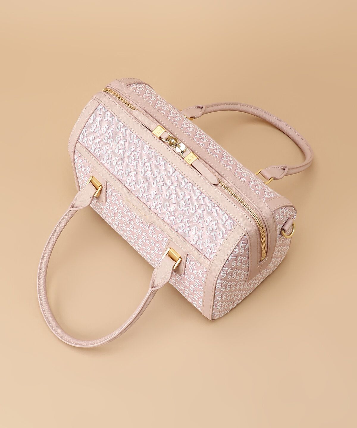 Samantha Thavasa「ST Jacquard シルエット ボストンバッグ」|ボストンバッグ|