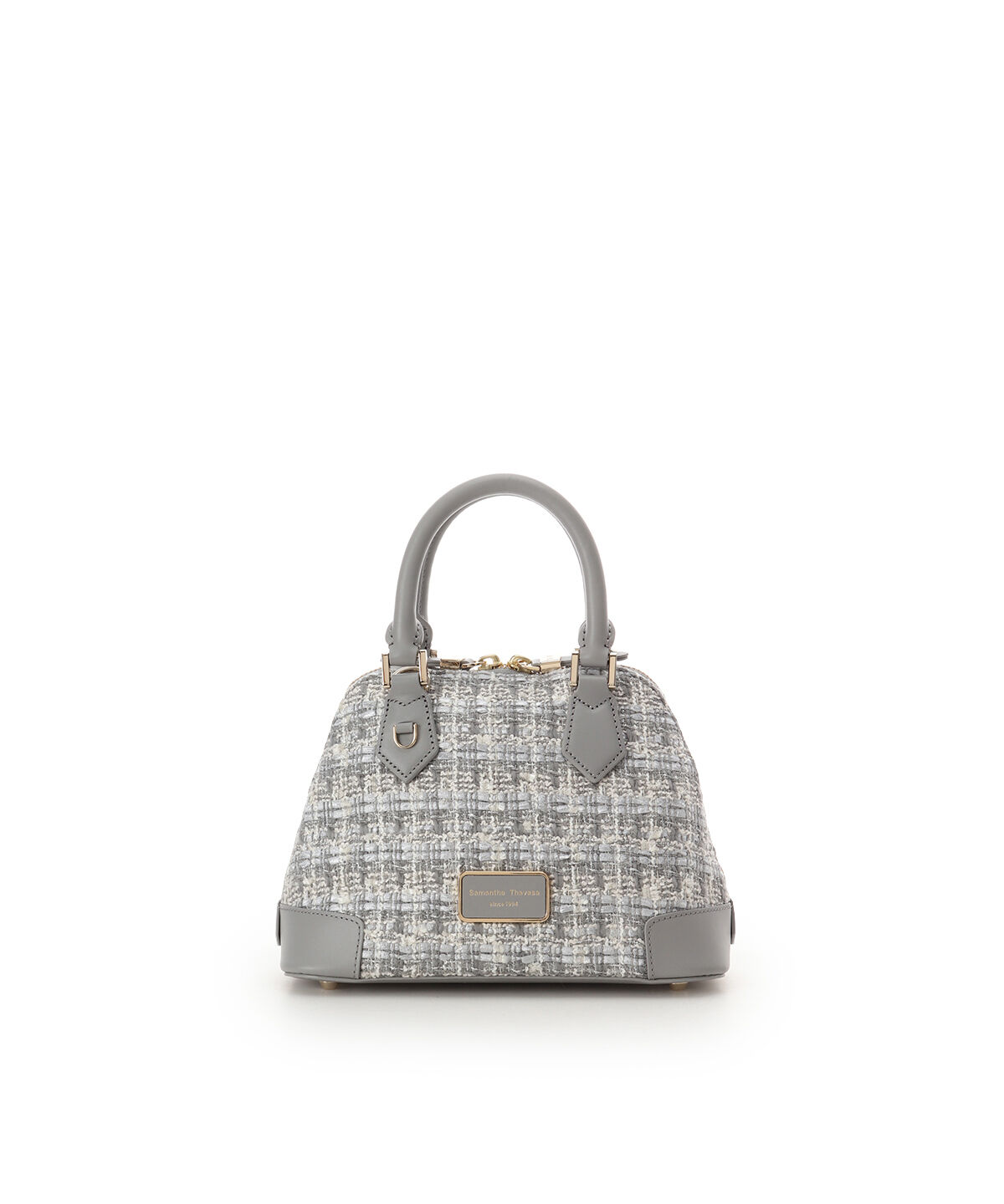 Samantha Thavasa「ファンシーツイード ハンドバッグ」|ハンドバッグ|ライトグレー
