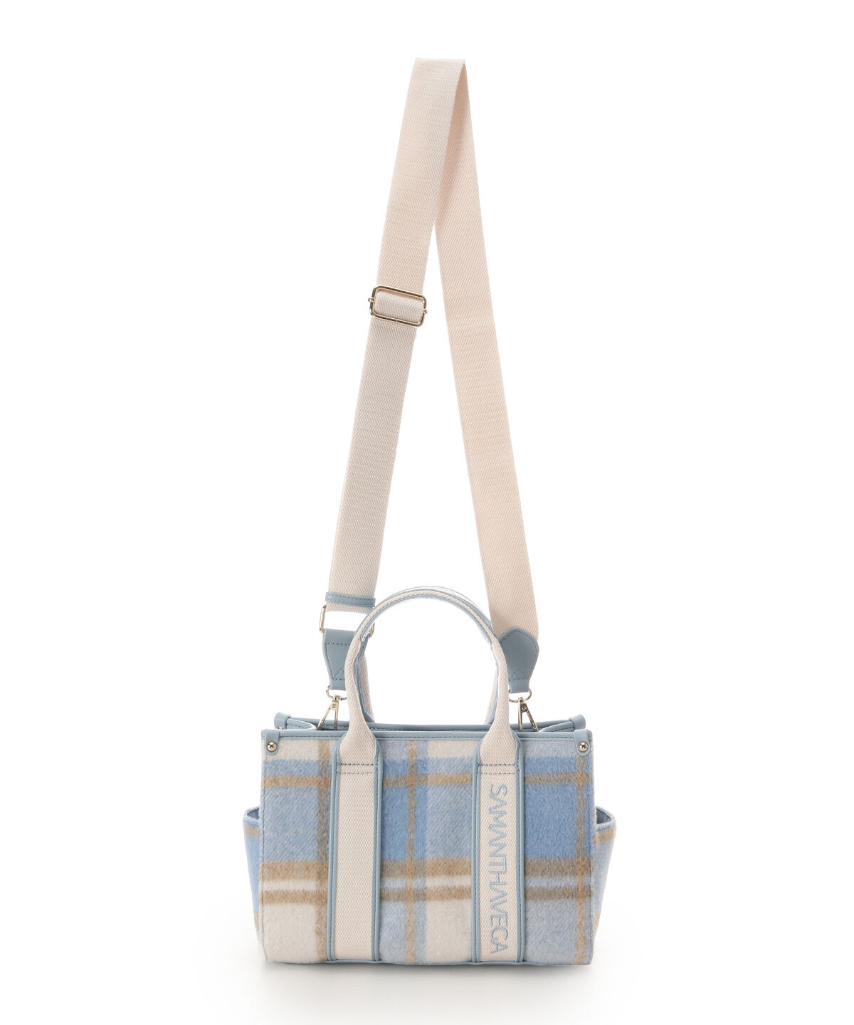 Samantha Vega「ロゴテープチェックハンドバッグ」|ハンドバッグ|