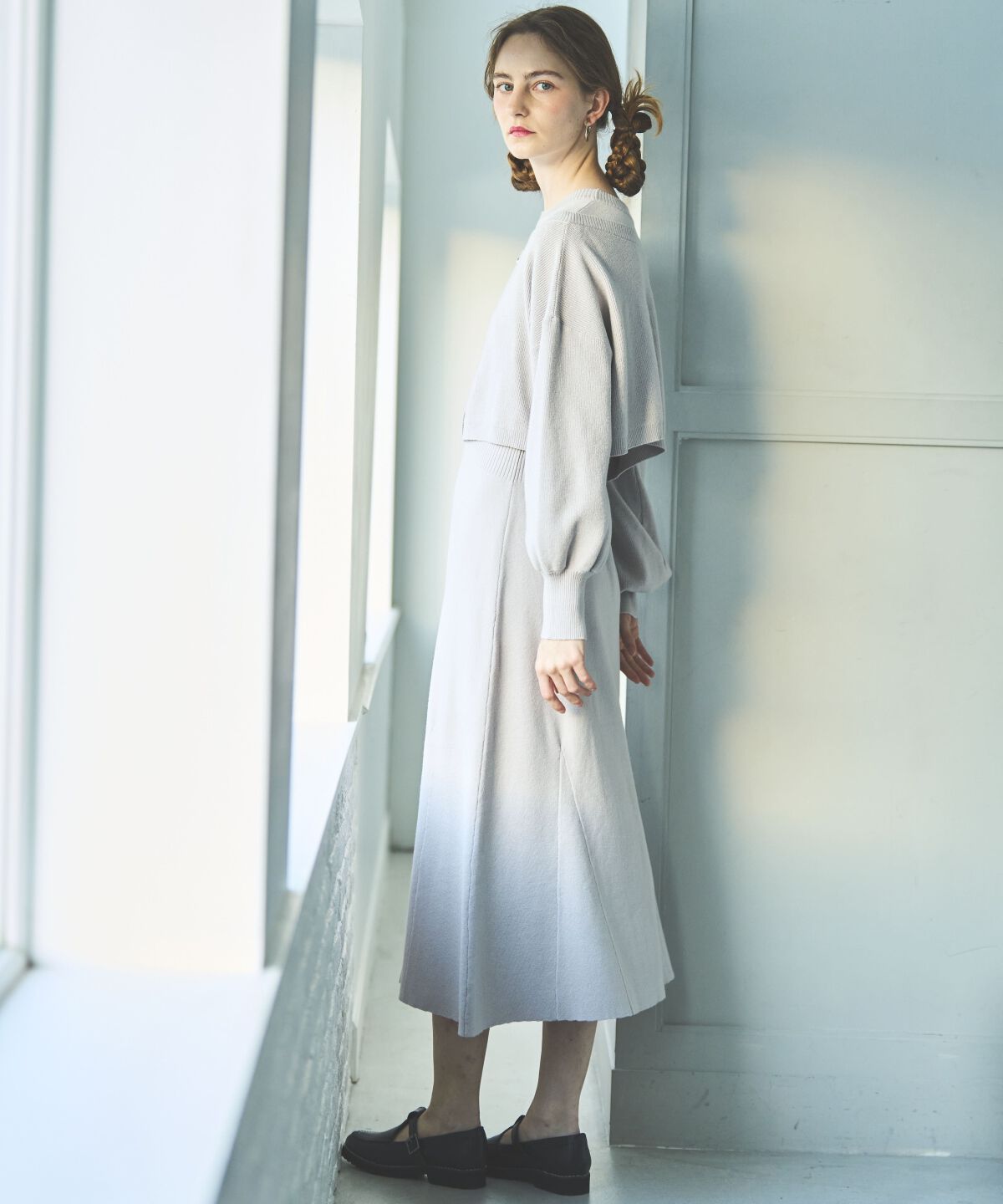 アンドクチュール「アンサンブルニットワンピース」|ワンピース|