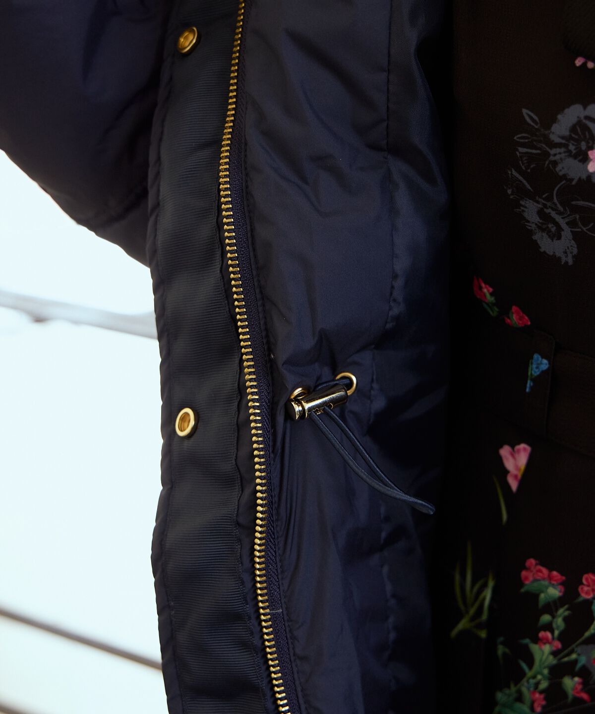 アンドクチュール「FOXファー付きミドルロングダウン」|ダウン|