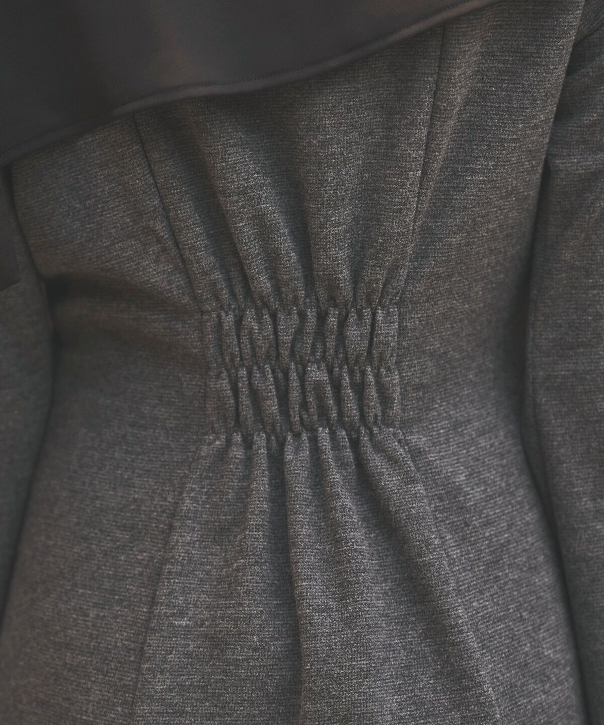 アンドクチュール「ショルダーリボンカットソーワンピース」|ワンピース|