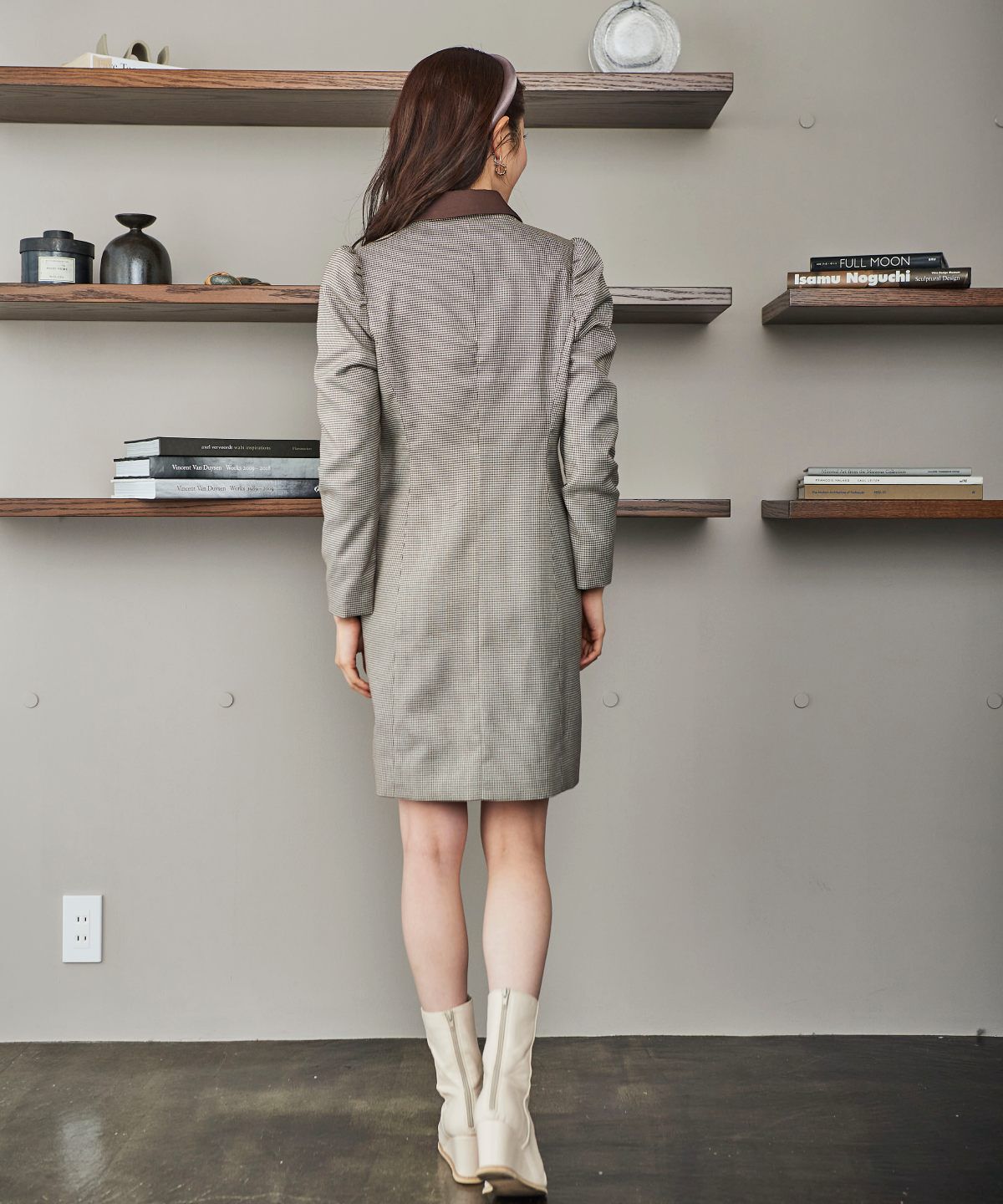 REDYAZEL「ジャケット風配色ミニワンピース」|ワンピース|