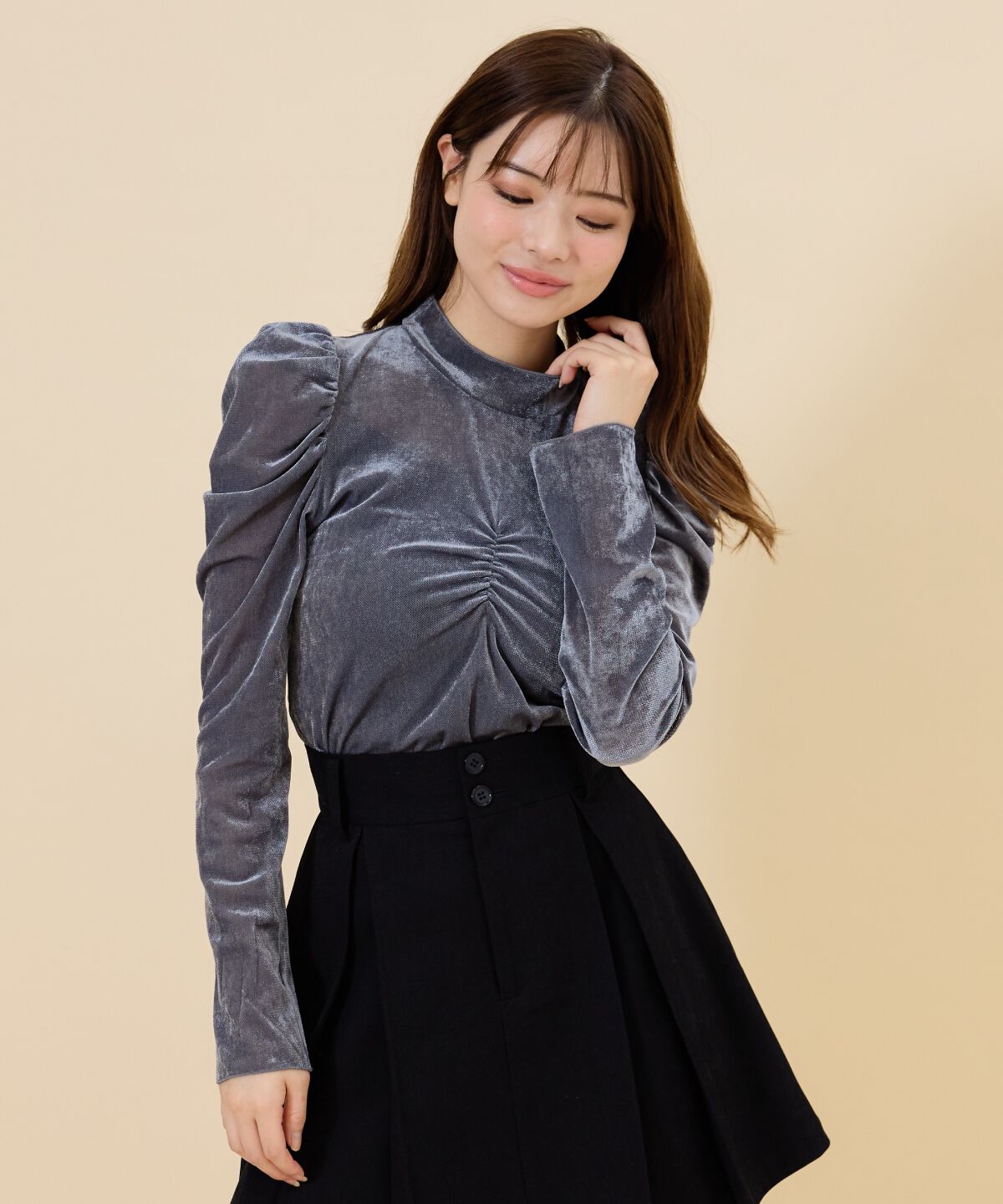 REDYAZEL「ベロアチュールトップス」|Tシャツ・カットソー|