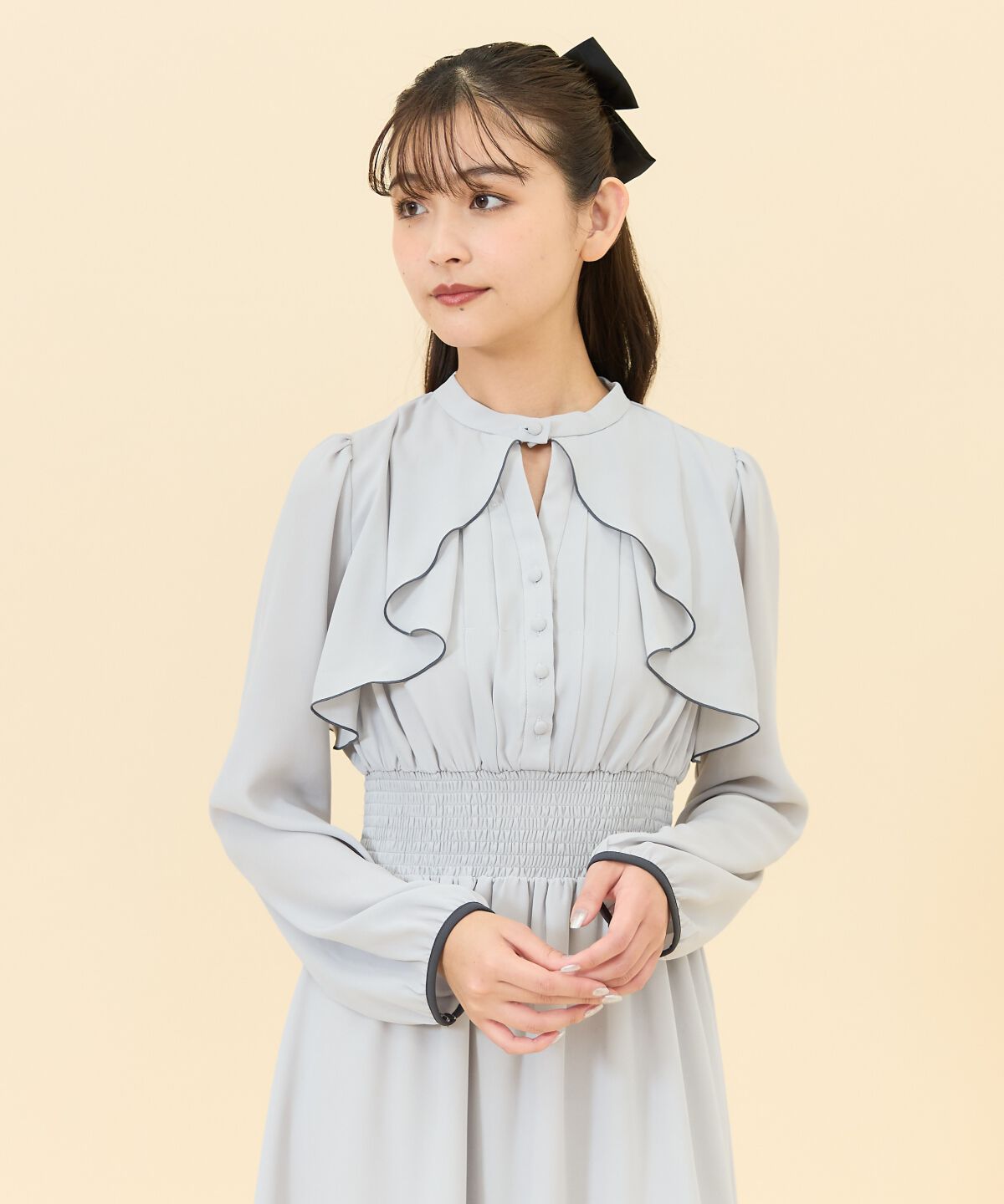 REDYAZEL「バイカラーメロウデザインワンピース」|ワンピース|