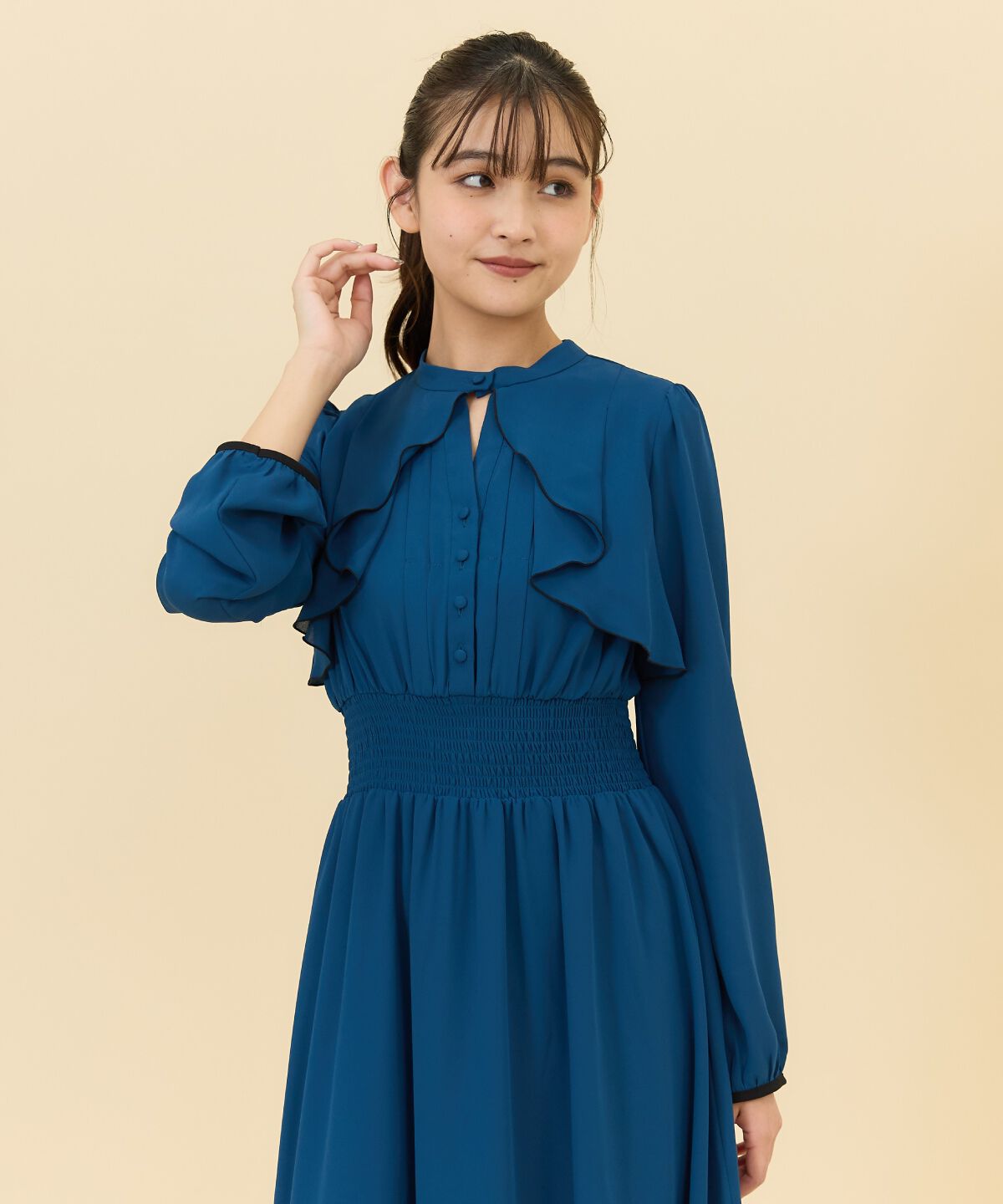 REDYAZEL「バイカラーメロウデザインワンピース」|ワンピース|