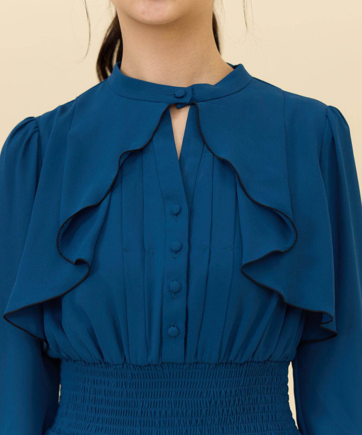 REDYAZEL「バイカラーメロウデザインワンピース」|ワンピース|