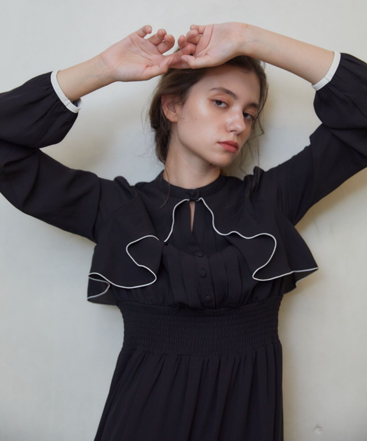 REDYAZEL「バイカラーメロウデザインワンピース」|ワンピース|