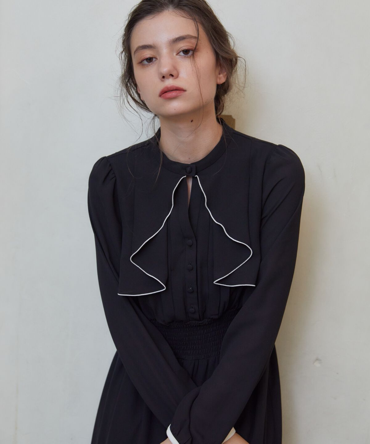 REDYAZEL「バイカラーメロウデザインワンピース」|ワンピース|