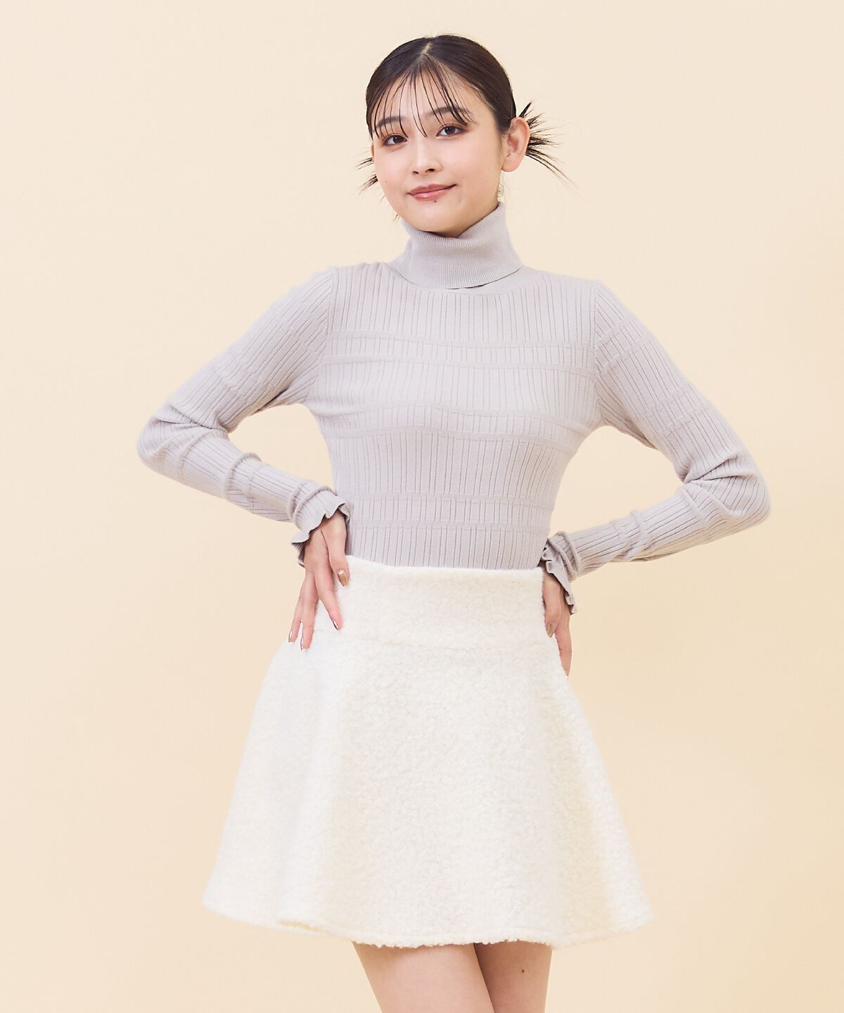 REDYAZEL「ブークレフレアミニスカート」|フレア|