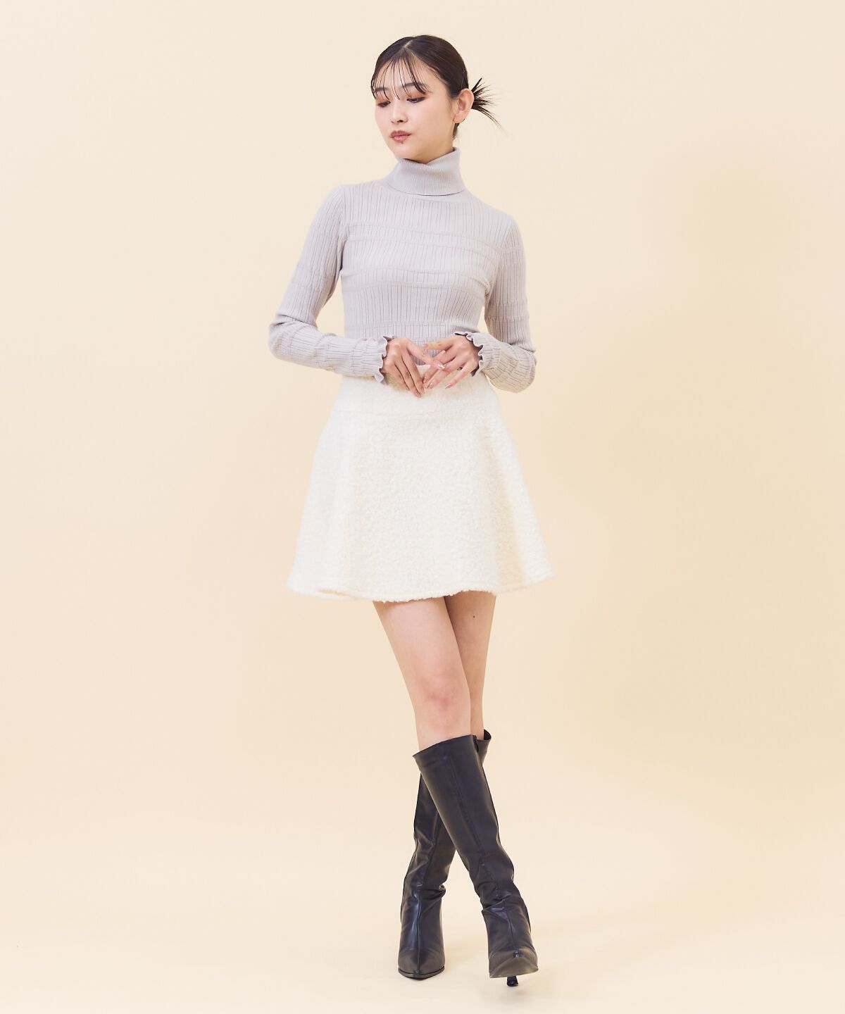 REDYAZEL「ブークレフレアミニスカート」|フレア|