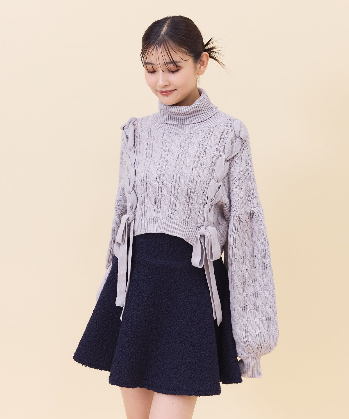 REDYAZEL「ブークレフレアミニスカート」|フレア|