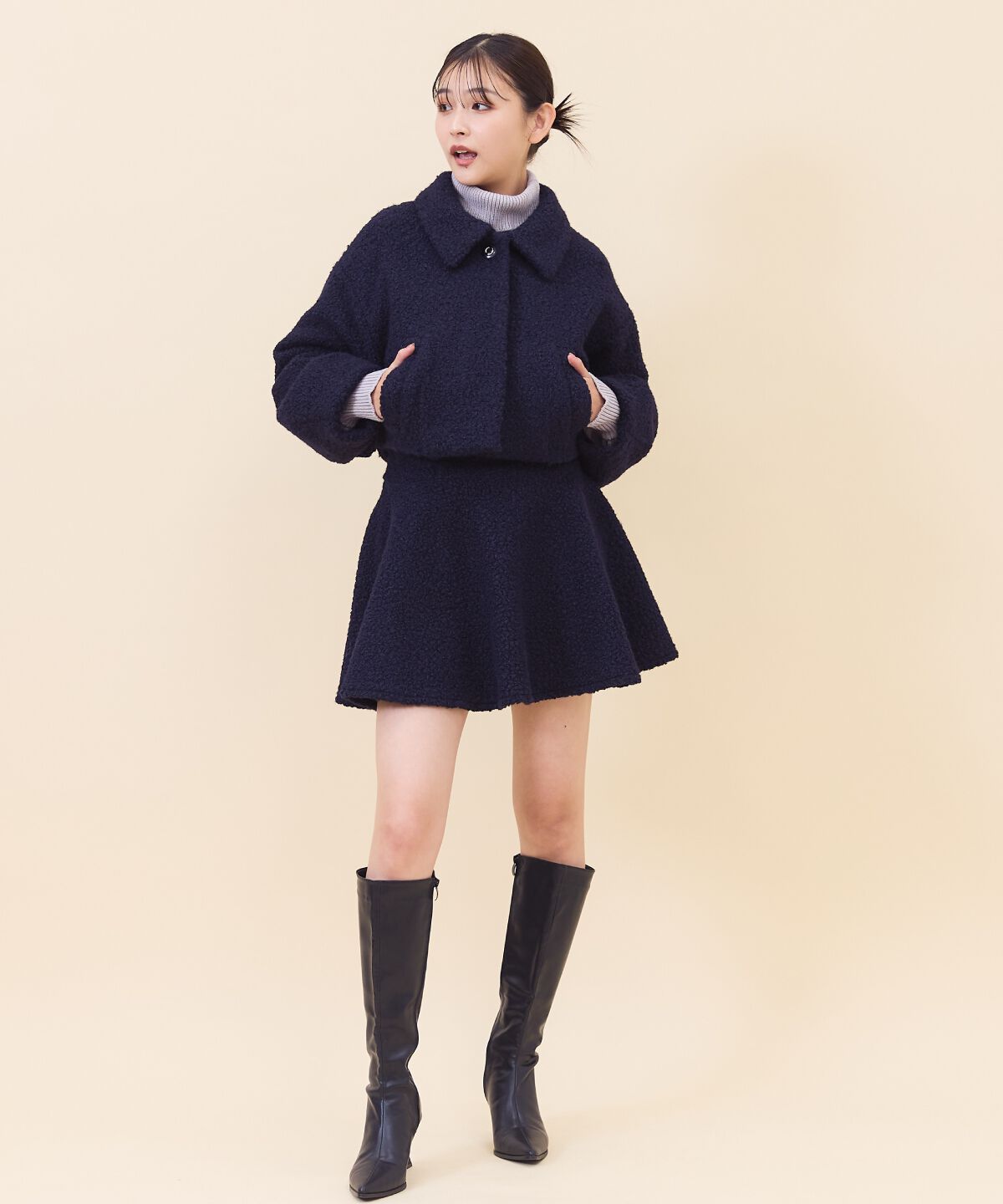 REDYAZEL「ブークレフレアミニスカート」|フレア|