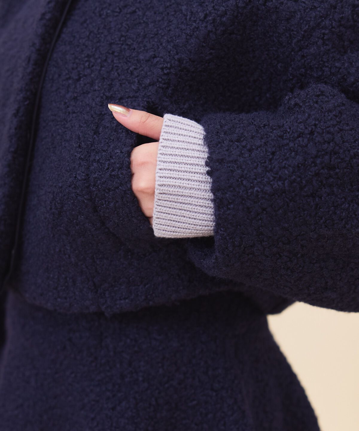 REDYAZEL「ブークレショートコート」|ステンカラーコート|