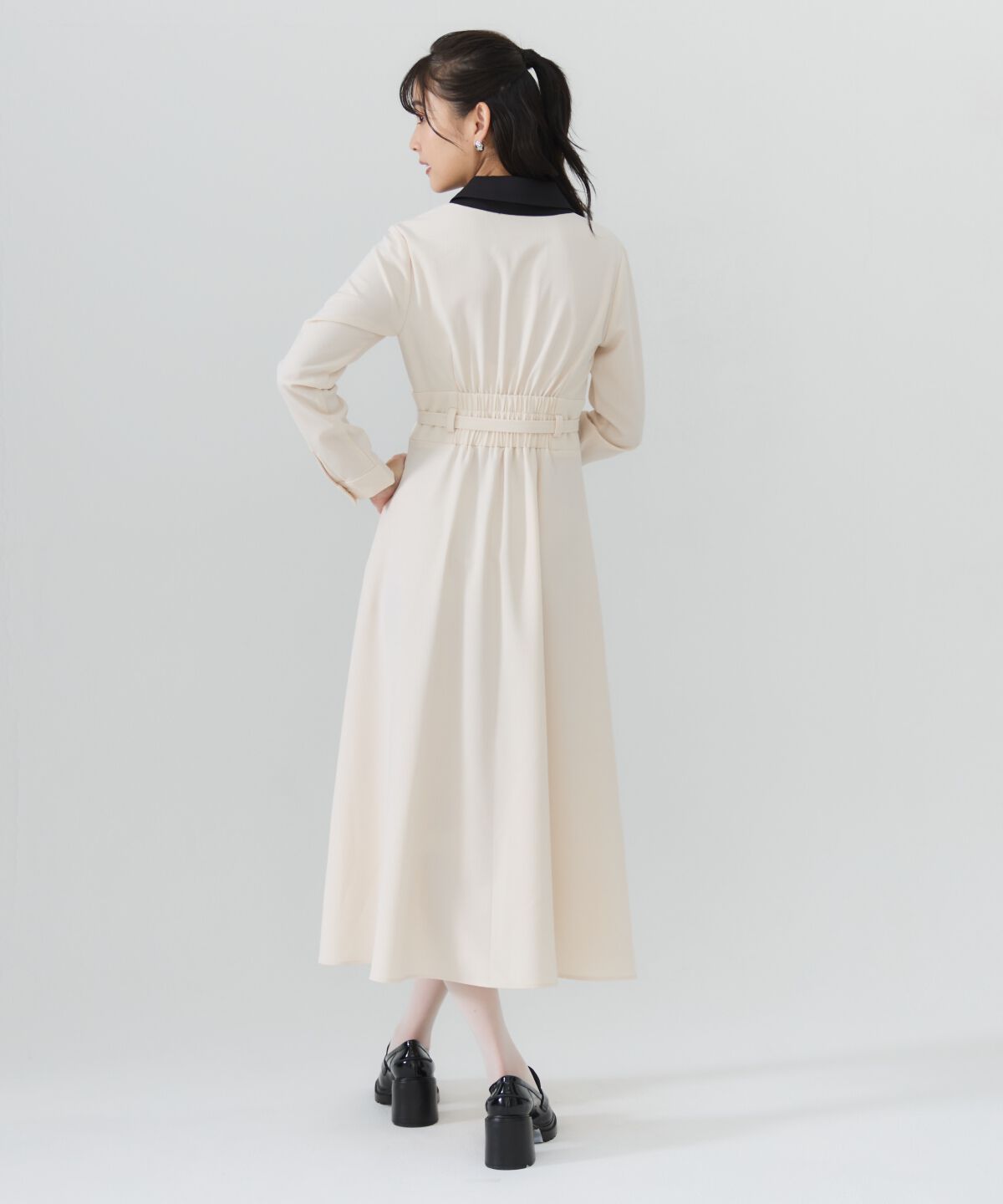 REDYAZEL「バイカラースキッパーシャツワンピース」|ワンピース|