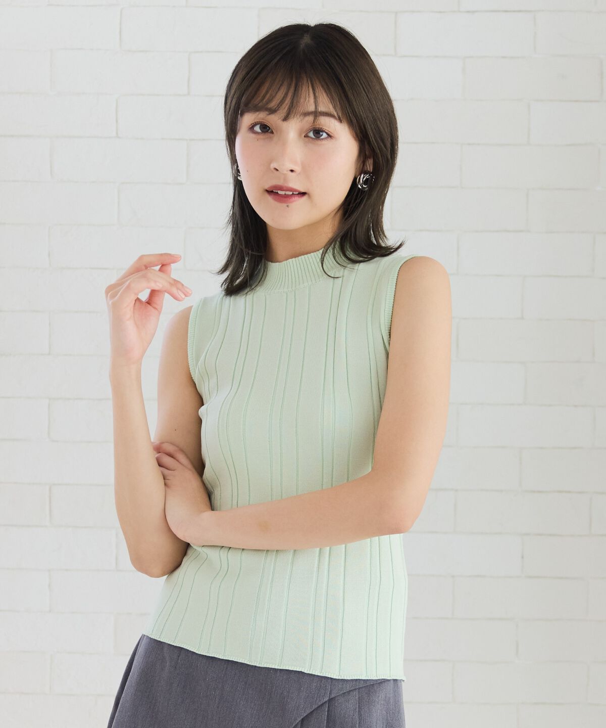 REDYAZEL「ランダムリブニット」|キャミソール|