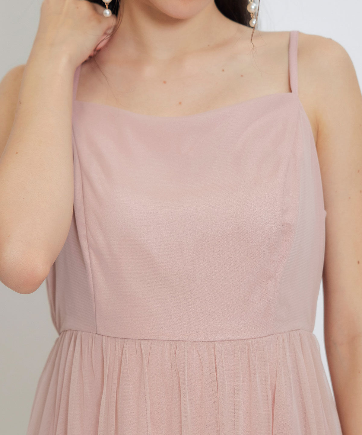 REDYAZEL「チュールフリルブラウス&times;キャミワンピースドレス」|ドレス|