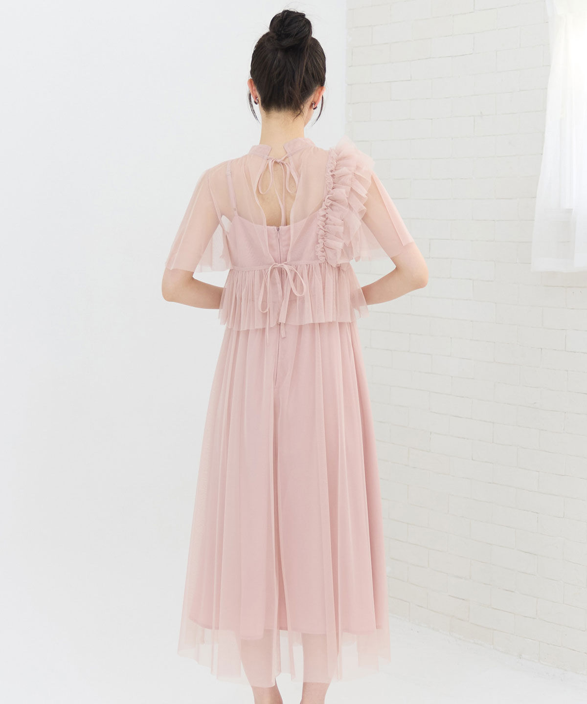 REDYAZEL「チュールフリルブラウス&times;キャミワンピースドレス」|ドレス|