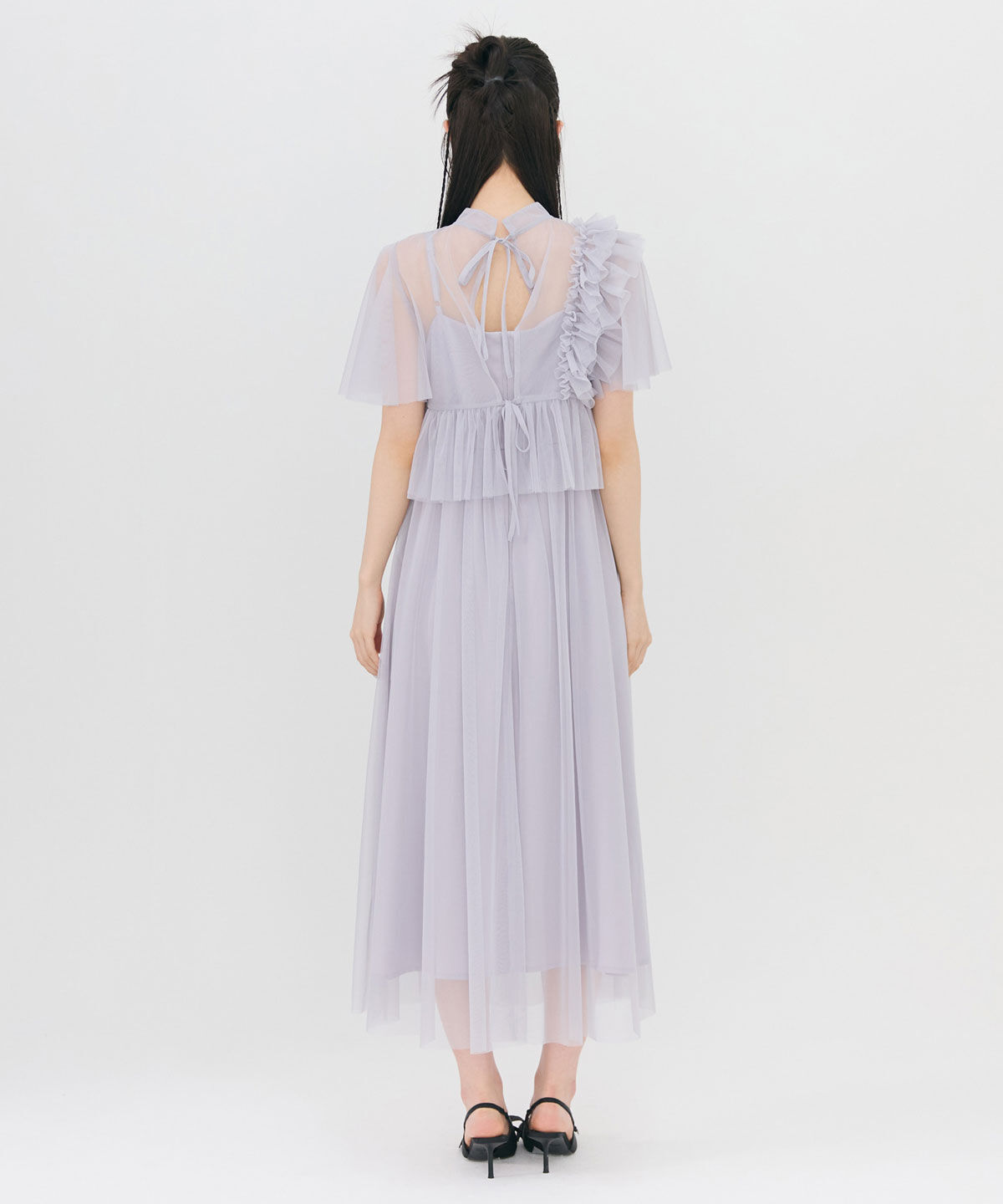 REDYAZEL「チュールフリルブラウス&times;キャミワンピースドレス」|ドレス|