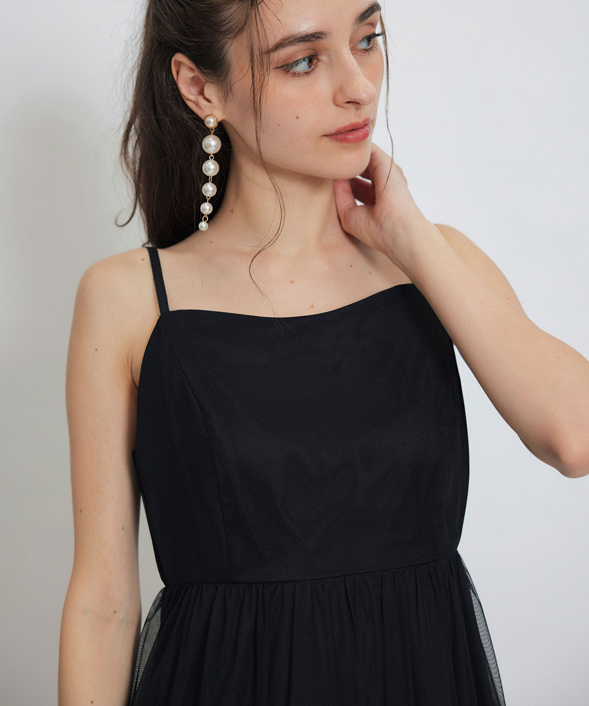 REDYAZEL「チュールフリルブラウス&times;キャミワンピースドレス」|ドレス|