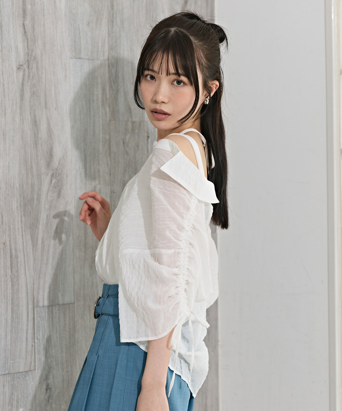 REDYAZEL「マルチWAYビスチェ&times;シアーシャツ」|シャツ・ブラウス|