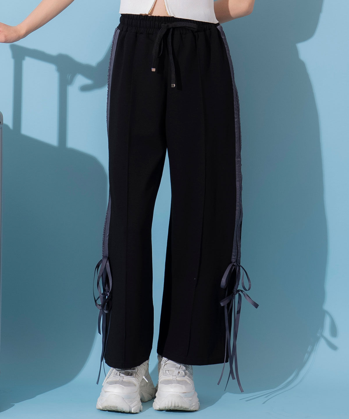 REDYAZEL「ダブルリボンラインイージーパンツ」|その他|