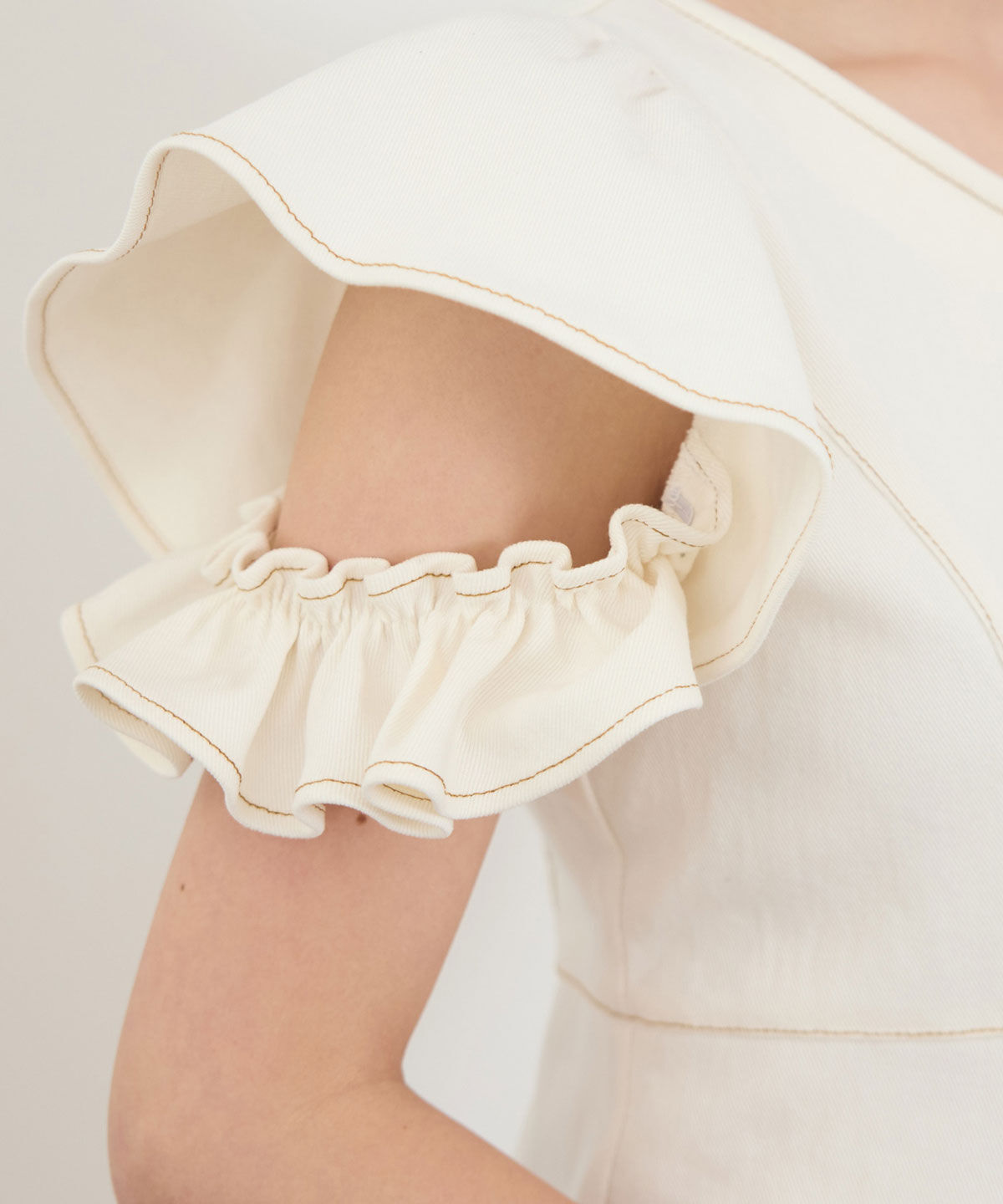 REDYAZEL「フリルスリーブデニムワンピース」|ワンピース|