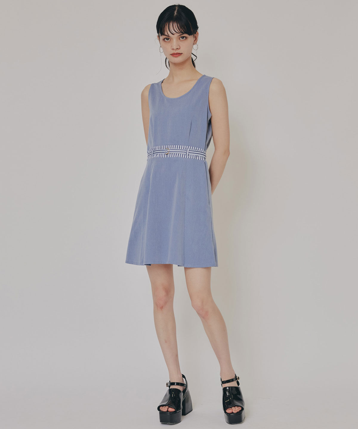 REDYAZEL「ストライプアクセントショートジャケット&times;ワンピース」|ワンピース|