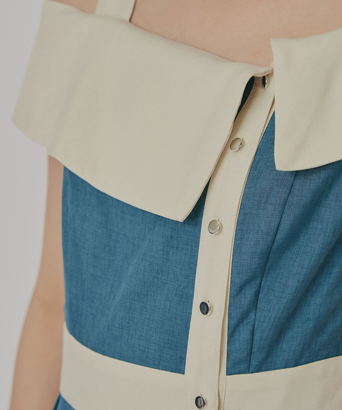 REDYAZEL「バイカラーアシメショルダーワンピース」|ワンピース|