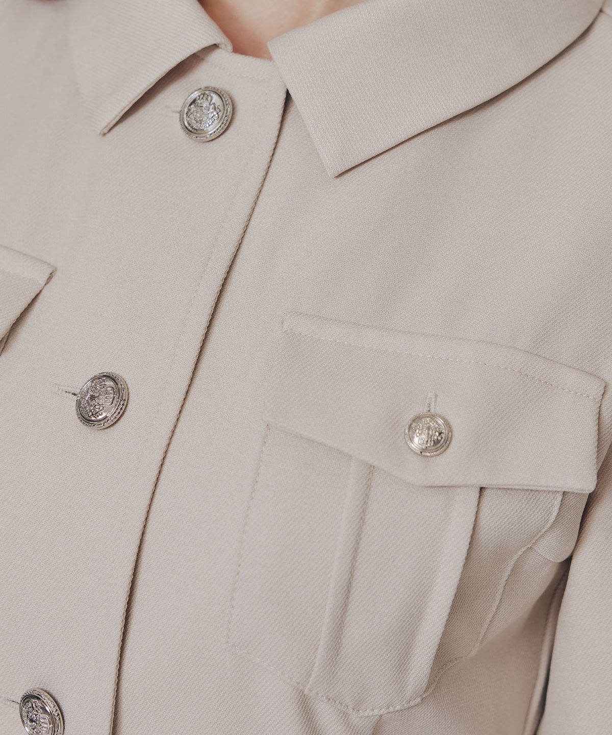 REDYAZEL「エンブレムボタンツイルシャツワンピース」|ワンピース|