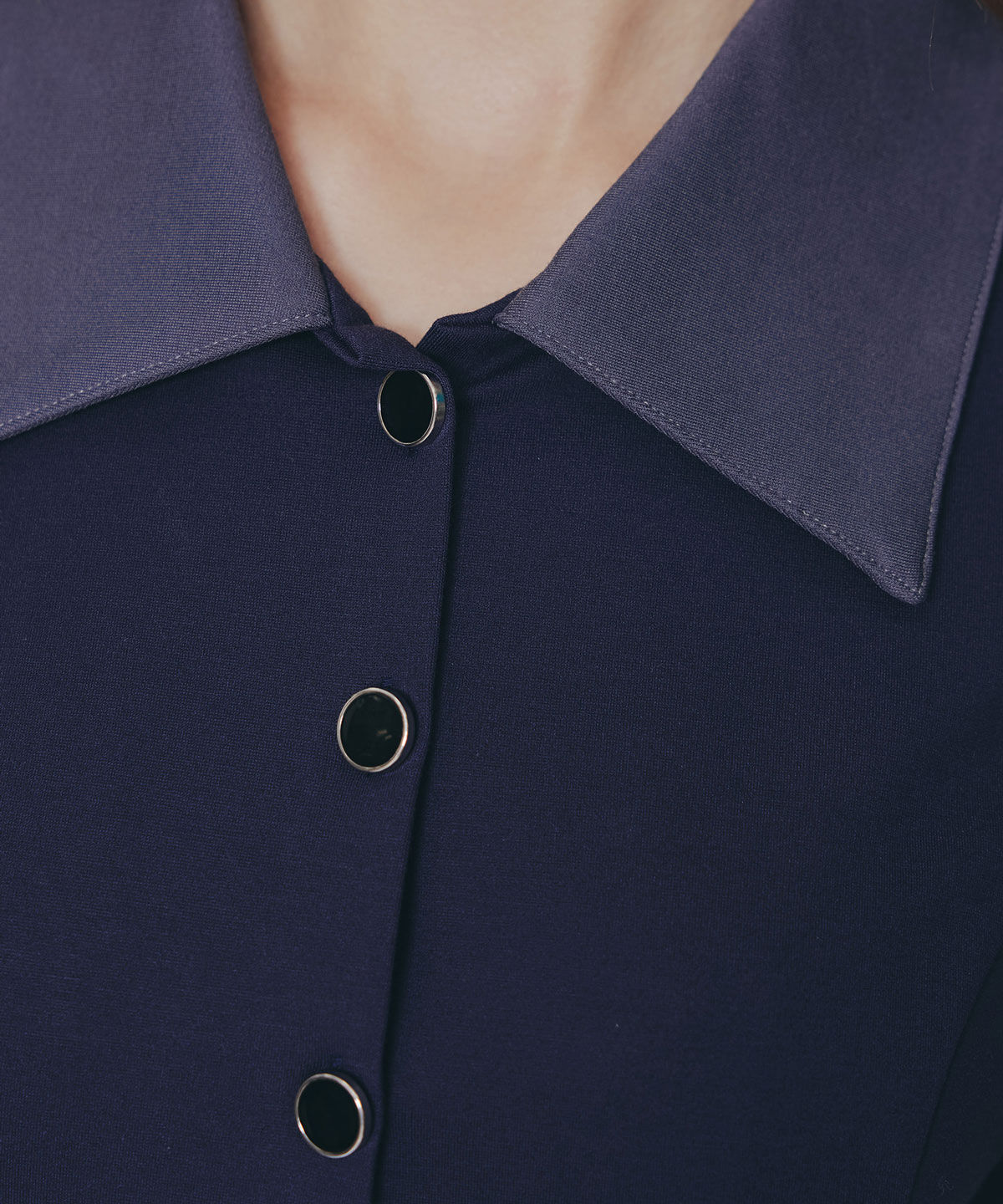 REDYAZEL「バイカラーポンチシャツミニワンピース」|ワンピース|