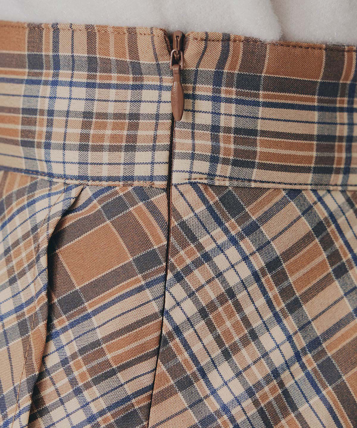 REDYAZEL「タータンチェックティアードスカート」|フレア|