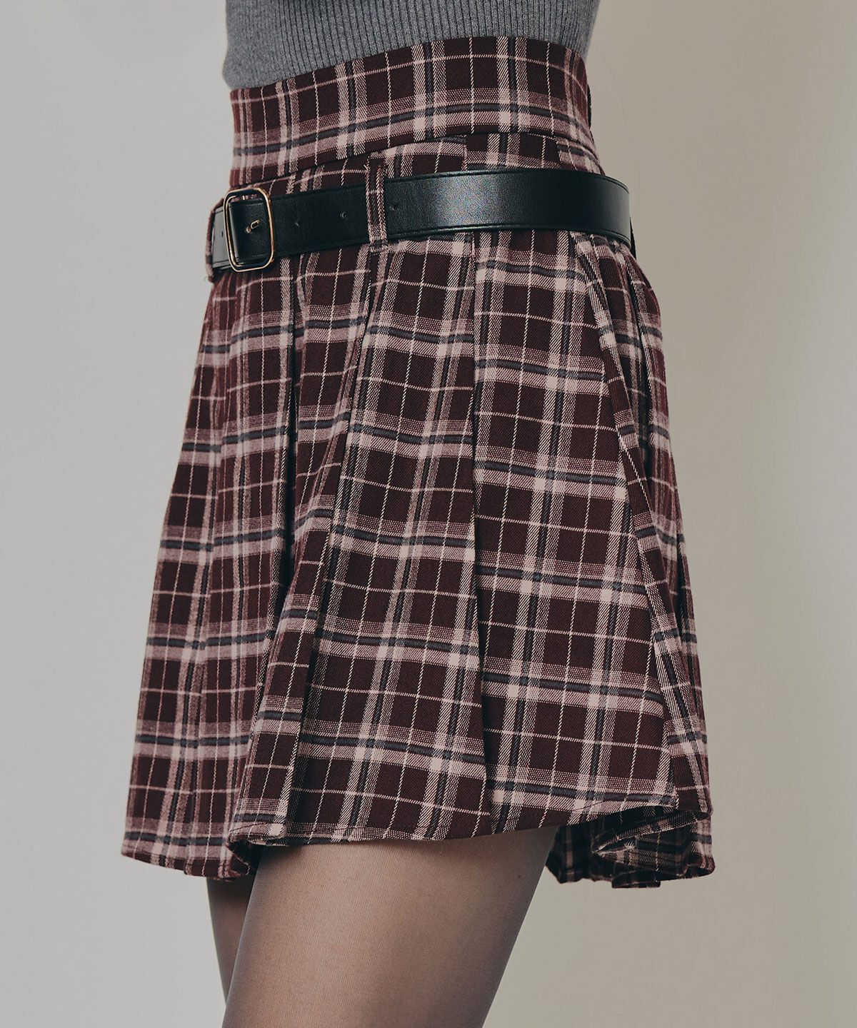 REDYAZEL「ローベルトプリーツミニスカート」|フレア|