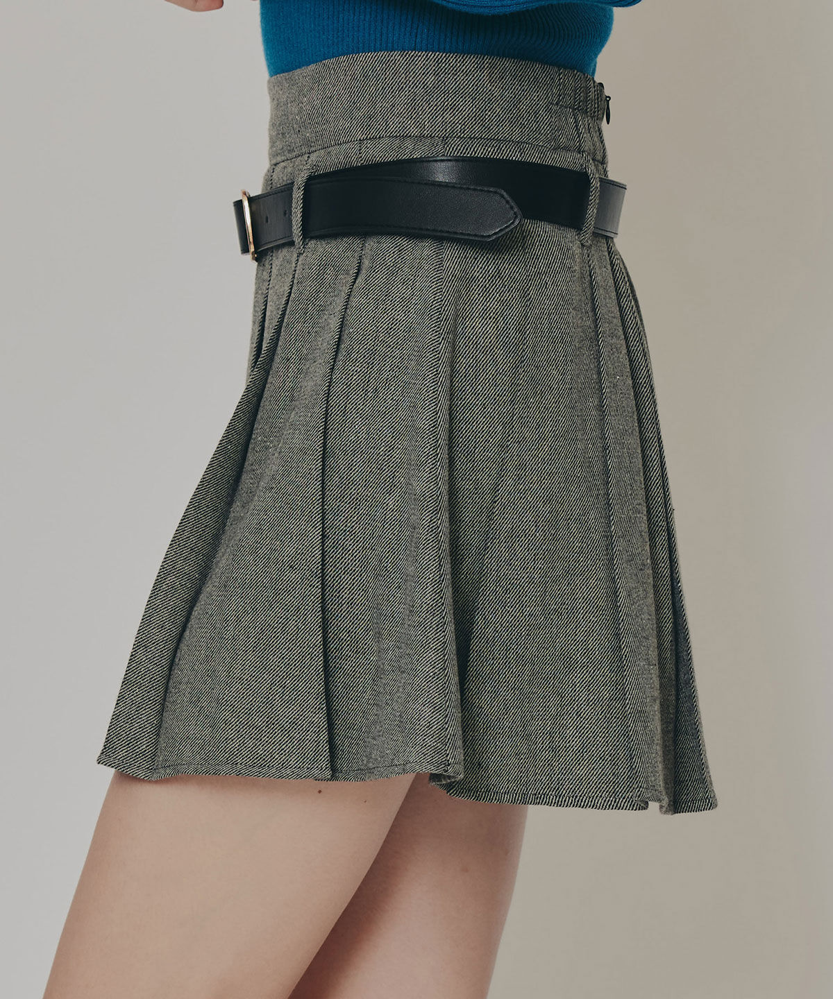 REDYAZEL「ローベルトプリーツミニスカート」|フレア|