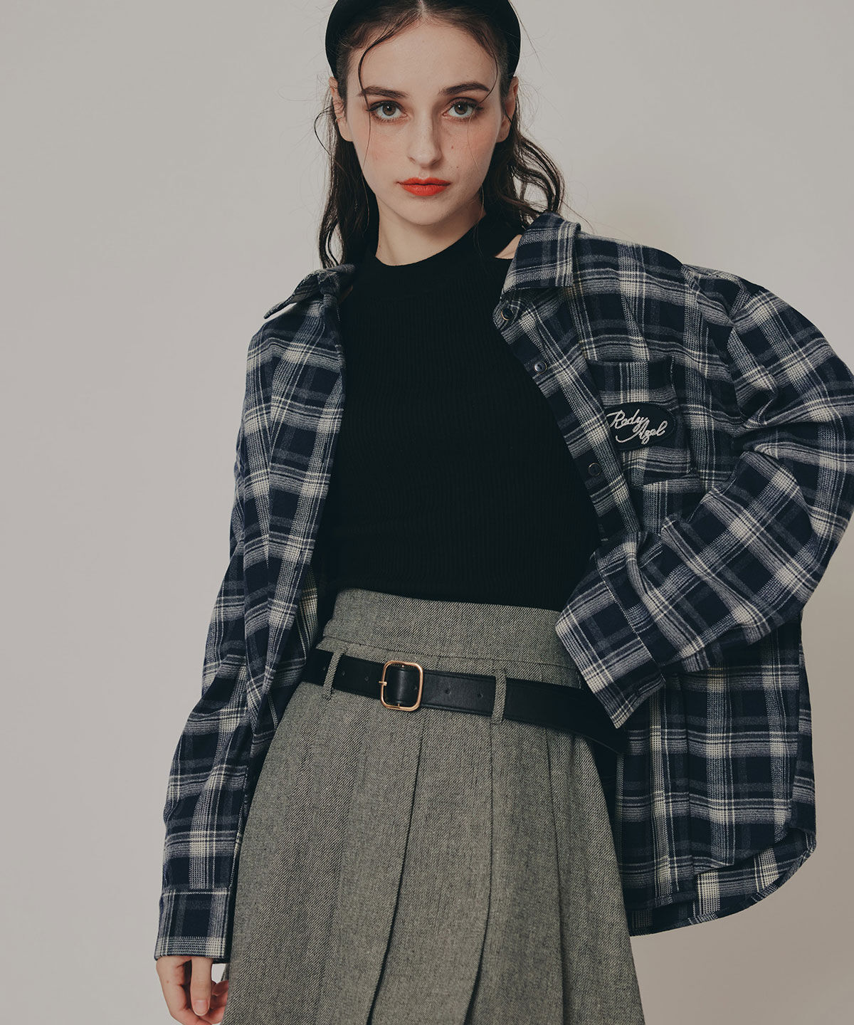 REDYAZEL「ローベルトプリーツミニスカート」|フレア|