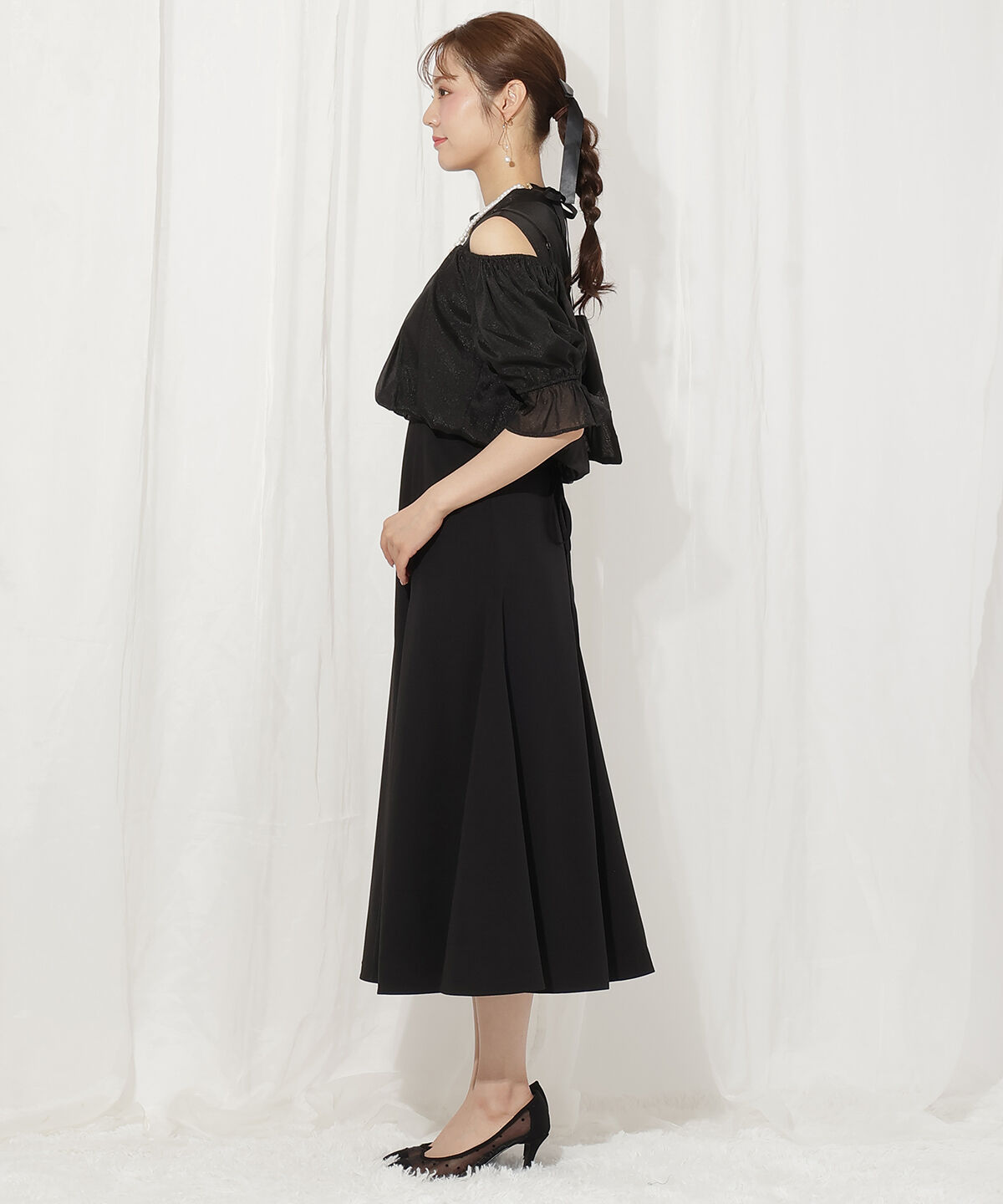 WILLSELECTION「リボンビスチェ付きドレス」|ドレス|