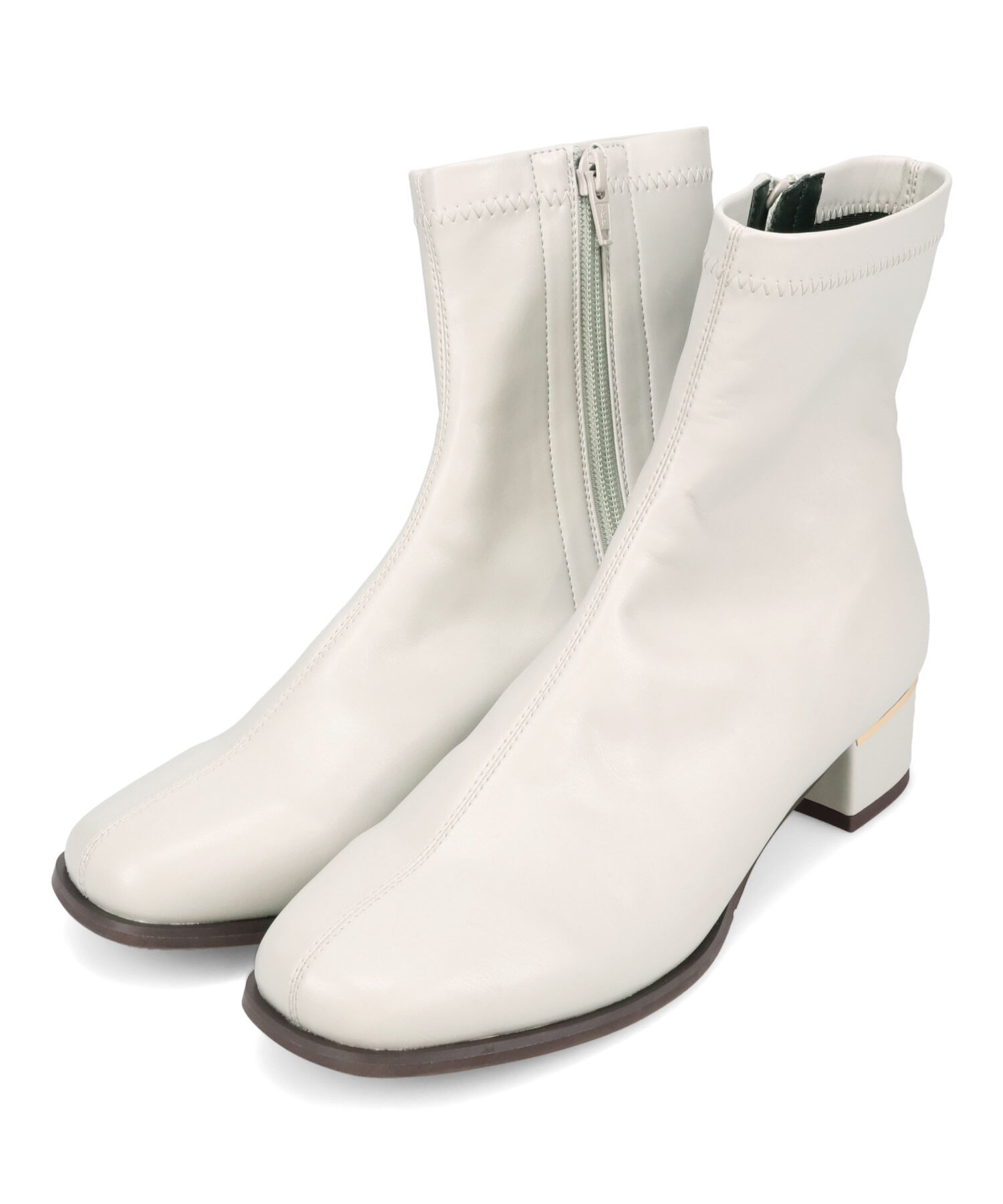 WA Oriental TRaffic「●2025秋冬新作●ヒールパーツ ストレッチ ブーツ /52402 シンプル 通勤 ショートブーツ」|ショートブーツ|