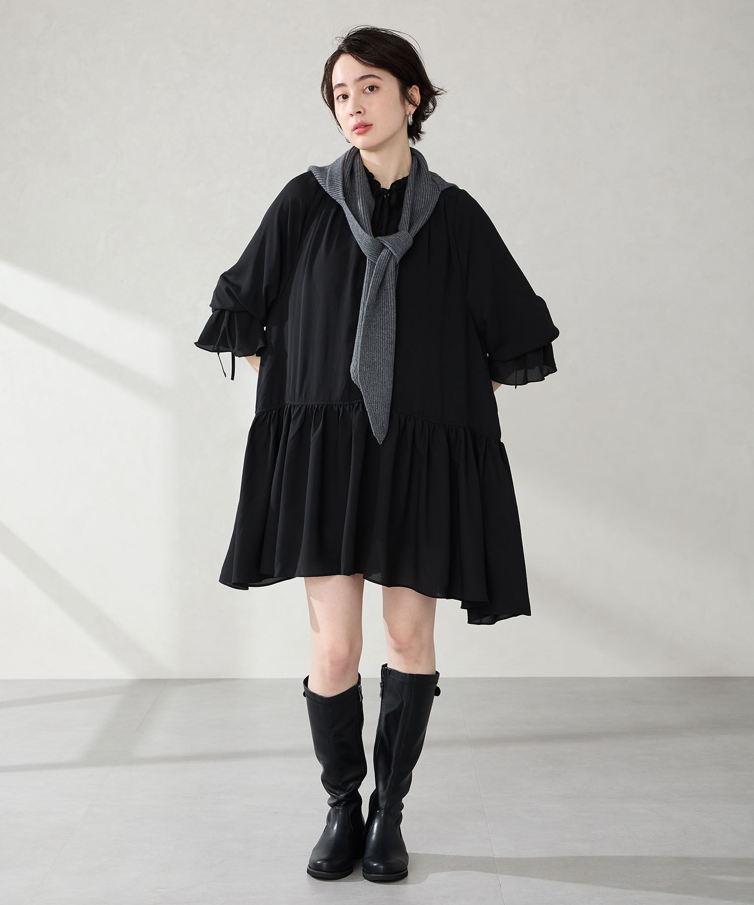 ORiental TRaffic「●2025秋冬新作●ピタ心地 ストレッチ ロングブーツ /51502」|ロングブーツ|